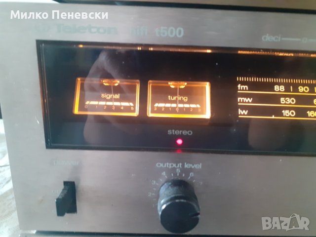 TELETON A 500 HIFI STEREO AMPLIFIER. T 500 HIFI STEREO TUNER. C 500 HIFI STEREO CASSETTE DECK , снимка 4 - Аудиосистеми - 44252461