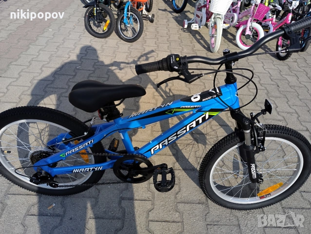 BG Алуминиев велосипед 20" MARTY син, снимка 3 - Велосипеди - 54334636