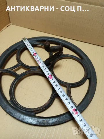 Старо Метално Колело От Стара Шевна Машина., снимка 6 - Антикварни и старинни предмети - 49624801