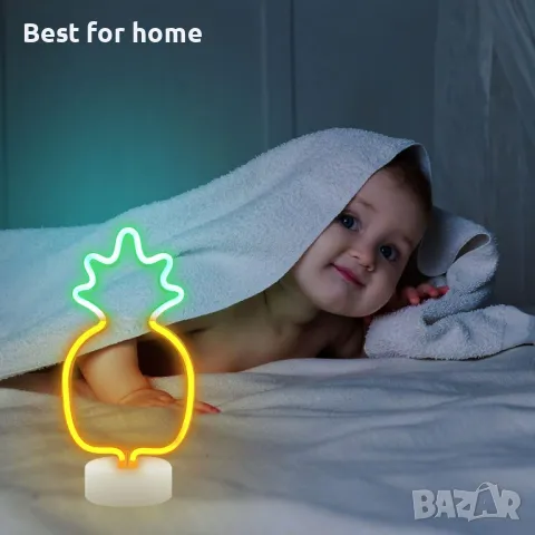 Neon Pineapple Light Неонови LED светлини, снимка 9 - Други - 49727407