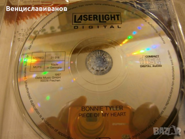 Bonnie Tyler - '' Piece Of My Heart '' ОРИГИНАЛЕН ДИСК, снимка 4 - CD дискове - 30661828