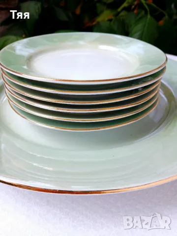 Седефен сервиз за торта на Китка , снимка 2 - Сервизи - 50434912