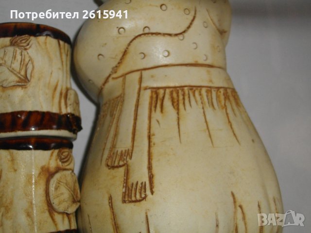 Стар Битов Сервиз За Ракия-Кана/4 Чаши-Бесарабски-"Болград"-Глинен-Нов, снимка 14 - Други ценни предмети - 39436419
