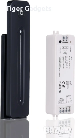 JOYLIT LED димер с дистанционно DC 5–36V 8A безжичен RF контрол за LED лента