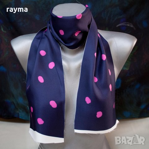 Плат Nina Ricci естествена коприна туил панели 115х16см., снимка 3 - Шалове - 29611978