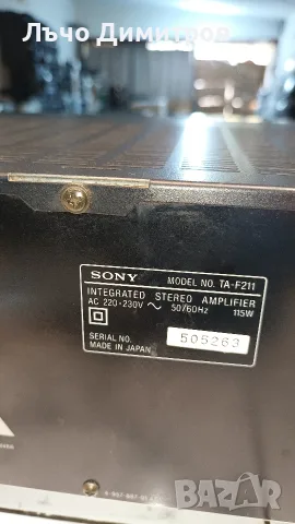 SONY     TA-F211, снимка 11 - Ресийвъри, усилватели, смесителни пултове - 55875332