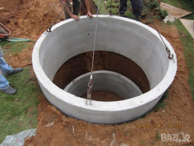 Бетонен ПРЪСТЕН за шахта.. ТРЪБИ за кладенци с арматура и бетон, снимка 3 - Други - 42060813