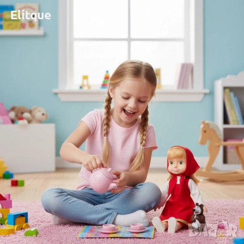 Голяма музикална детска кукла Маша от Маша и Мечокът, снимка 9 - Кукли - 52853395