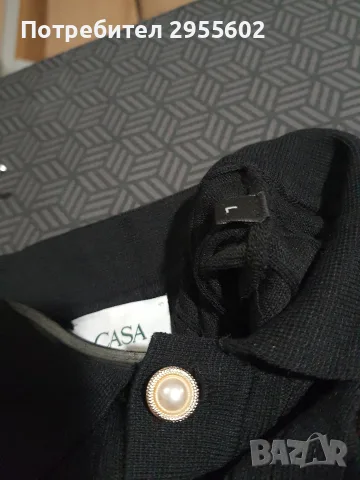 Casablanca черна поло тениска , снимка 4 - Тениски - 56133788