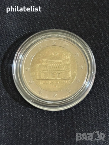 Германия 2017 – 2 евро - Порта Нигра, провинция Рейнланд-Пфалц UNC 