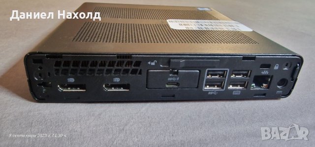 HP EliteDesk 800 G3 Desktop Mini Business PC, i5-7500Т, 8GB RAM, 120GB SSD, снимка 2 - Работни компютри - 42122408
