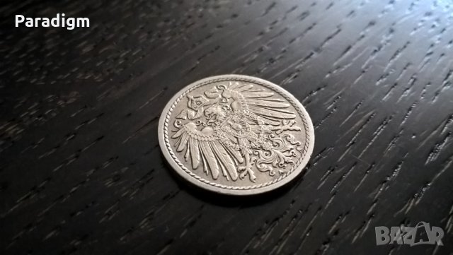 Райх монета - Германия - 5 пфенига | 1911г.; серия A, снимка 3 - Нумизматика и бонистика - 29332398