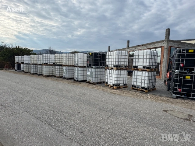 Цистерни за вода бидони 1000 литра 1 тон съдове за вода ЧИСТИ , снимка 10 - Оранжерии - 53262912