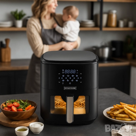 Здравословно пържене с горещ въздух Royalty Line RL-AF-5408