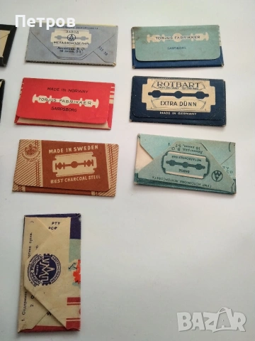 Продавам малка колекция от стари ножчета за бръснене от 1960г., снимка 6 - Колекции - 53482251