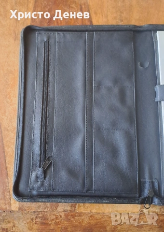папка луксозна за документи с цип дизайнерска на квадрати естествена кожа А4 внос от Германия, снимка 3 - Ученически пособия, канцеларски материали - 54139610