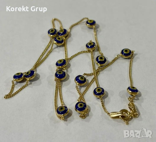 Златен синджир с маниста 3.85 грама 14 карата 585, снимка 6 - Колиета, медальони, синджири - 53037743