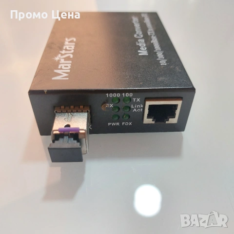 Мрежово оборудване за оптика Медия конвертори и оптични терминали 5 бр, снимка 7 - Друга електроника - 54195790