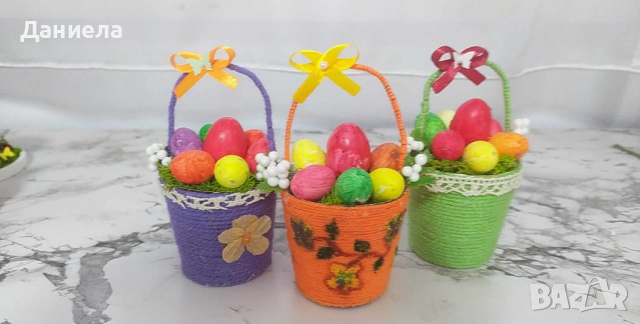 Великденски кошнички и поставки за яйца, снимка 2 - Декорация за дома - 44818706