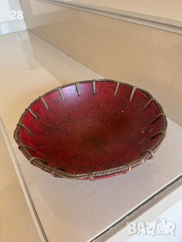 Купа дървена фруктиера арт, снимка 1