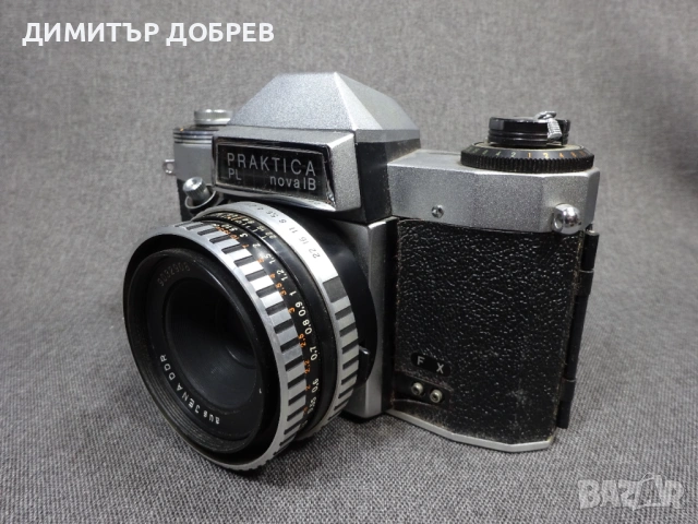 СТАР РЕТРО СОЦ ГДР DDR SLR ФОТОАПАРАТ PRAKTICA PL NOVA 1B + CARL ZEISS TESSAR 2.8/50 М42, снимка 4 - Фотоапарати - 53942831