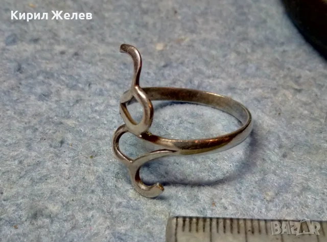 ФИН АЖУРНО РЪЧНО ИЗРАБОТЕН СРЕБЪРЕН ПРЪСТЕН СРЕБРО 925 ФЕШЪН АРТ МОДЕЛ БИЖУ 40921, снимка 5 - Пръстени - 48986973