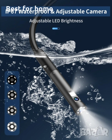 Ендоскопска инспекционна камера Hopefox със светлина, снимка 5 - Друга електроника - 53095652