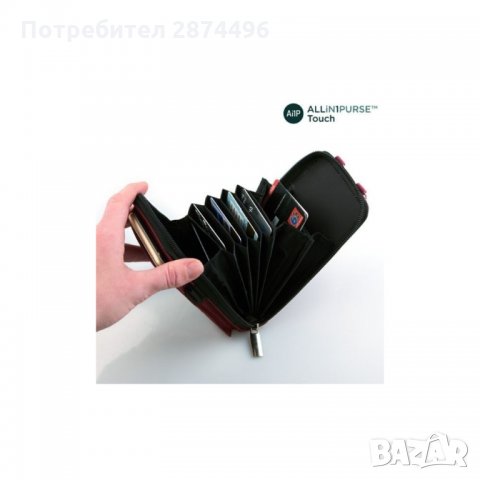 1882 Чантичка органайзер за мобилен телефон , Touch Purse,Черна, снимка 4 - Портфейли, портмонета - 34911362