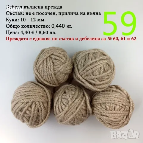 Евтини прежди в малки количества - нови и остатъци , снимка 5 - Други - 52042403