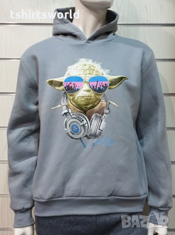 Нов мъжки суичър с трансферен печат Йода, Междузвездни войни, STAR WARS, снимка 7 - Суичъри - 32050357