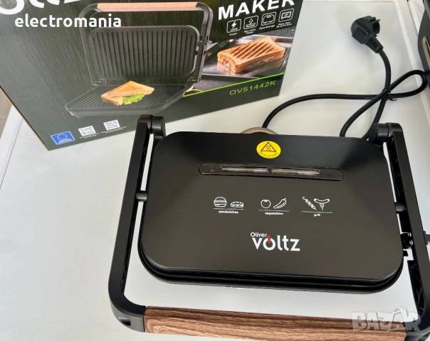 сандвич тостер-скара Voltz OV51442K, снимка 5 - Тостери - 54236960
