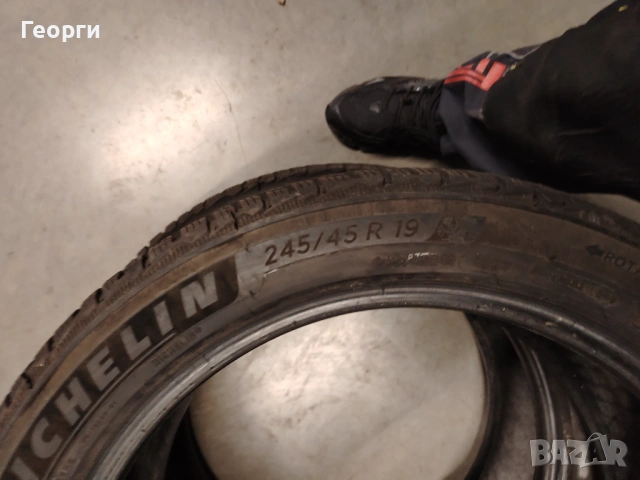 2бр.зимни гуми 245/45/19 Michelin, снимка 5 - Гуми и джанти - 53218606