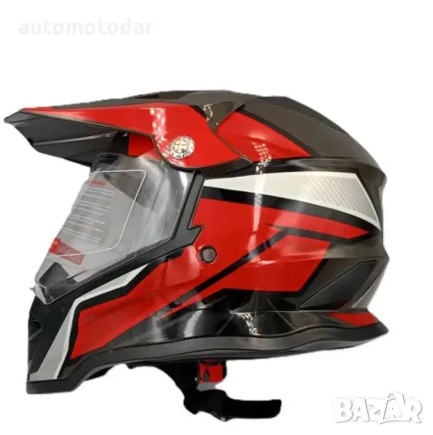 Детска каска мотокрос ендуро атв с визьор, снимка 4 - Аксесоари и консумативи - 49910452