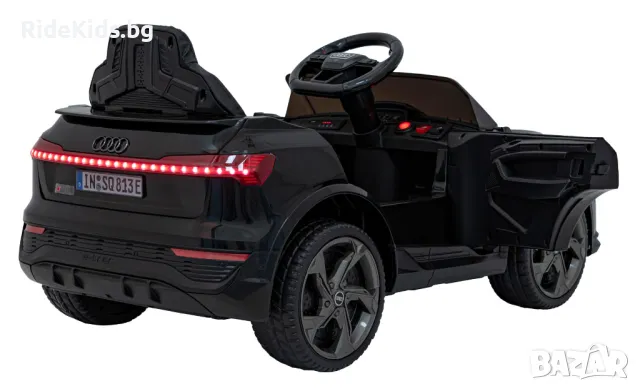 Audi SQ8 12V – Детски акумулаторен джип, Черен, EVA гуми, снимка 7 - Детски велосипеди, триколки и коли - 50418596