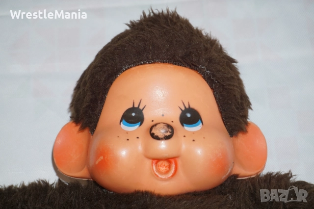 Колекционерска плюшена играчка Monchhichi Effe Made in Italy среден размер 42см, снимка 7 - Плюшени играчки - 52178285