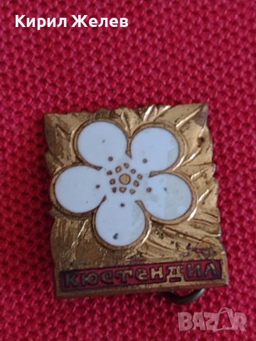 Рядка колекцинеска значка с бял емайл КЮСТЕНДИЛ 28315