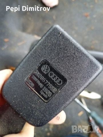 6N0857755B Volkswagen Polo 1997 Държач за предпазен колан (катарама за предпазен колан) - ПРЕДЕН ДЕС