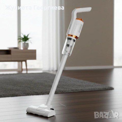 Акумулаторна домакинска ръчна прахосмукачка с 5 накрайника, снимка 3 - Прахосмукачки - 53969391