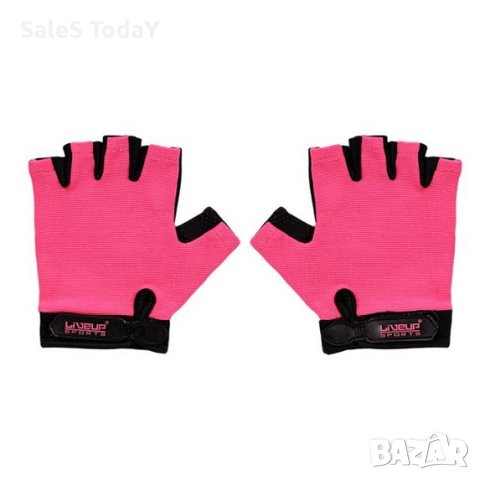 Ръкавици за фитнес, колоездене и др, розови, снимка 1 - Аксесоари за велосипеди - 44395010