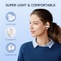 Нови Леки Ергономични Слушалки Bluetooth, Водоустойчиви, Бял Цвят, снимка 3