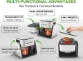 NutriChef – Фритюрник с горещ въздух и грил 4 QT, снимка 5