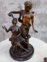 Бронзова статуетка "Зефир и Флора" - 19 век, 12 кг. Жак Бусо френски скулптор , снимка 2
