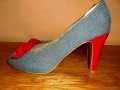Tamaris, с червени лачени токчета, 38-ми номер. Код 1060, снимка 8
