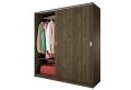 Гардероб с плъзгащи врати Сити 1009 комбинация бяло/ арвен, сонома или орех, снимка 12