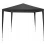 Градинска шатра тип „павилион“, 3x3м, Водоустойчива, Прахово боядисана стоманена рамка, Сива, снимка 6