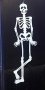Пластмасов човешки скелет за хелоуин сгъваем 90 см