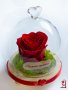 Подарък за рожден ден / Естествена Вечна Роза в Стъкленица / Уникален Подарък за Жена, снимка 4