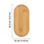 Овална Бамбукова Табла,  Поставка за Оливерник ( 4 бр), снимка 2