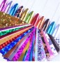 24 бр различни цветове холограмни шарки декорация декоративно фолио лента трансфер за нокти маникюр, снимка 2