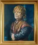 Картина маслени бои на платно "Портрет на Тирион Ланистър", 55 х 46 см, снимка 2